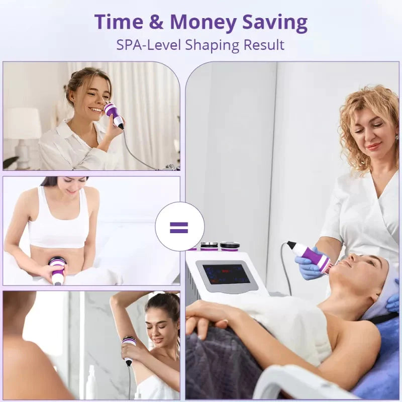 Beaute More 5 in 1 Ultrasonic Cavitation Machine Body Sculpting Skin Tightening Equipment for Home Care