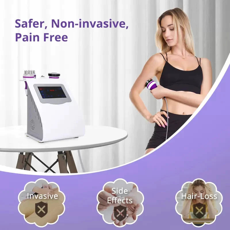 Beaute More 5 in 1 Ultrasonic Cavitation Machine Body Sculpting Skin Tightening Equipment for Home Care