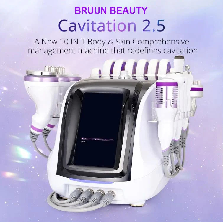 BEAUTE MORE 10 in 1 Cavitation Machine Cellulite Removal Radio Frequency Skin Lifting Beauty Equipment